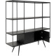 Estante Cosy Sixties Preto 180x183cm