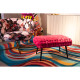 Banqueta Weave Rosa 66cm