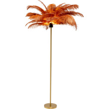 Candeeiro de pé Feather Palm Vermelho Ferrugem 165cm