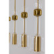 Candeeiro de Tecto Candy Bar Dourado 103cm