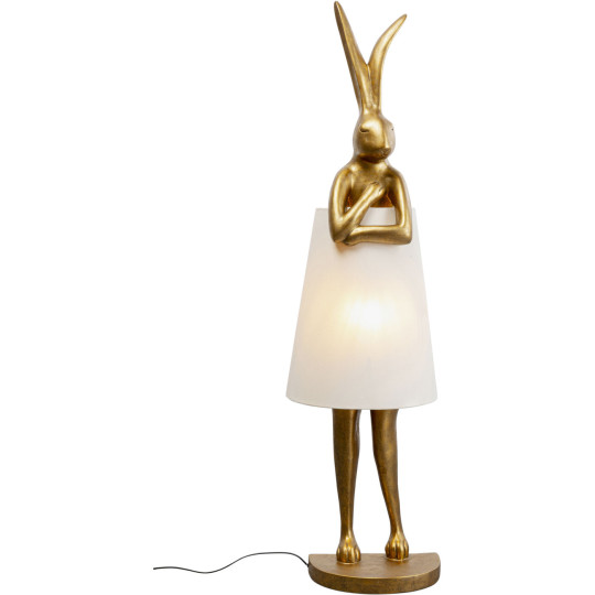 Candeeiro de pé Animal Rabbit Dourado/Branco 150cm