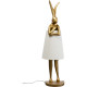 Candeeiro de pé Animal Rabbit Dourado/Branco 150cm