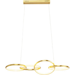 Candeeiro de Tecto Galaxy LED Dourado 155cm