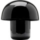 Candeeiro de Mesa Mushroom Preto Com Brilho 20cm