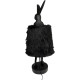 Candeeiro de Mesa Animal Rabbit Fur Preto/Dourado 68cm