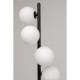 Candeeiro de pé Scala Balls Milky Preto 160cm