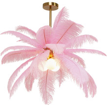 Candeeiro de Tecto Feather Palm Rosa Ø87cm