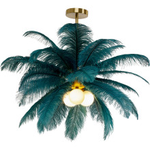 Candeeiro de Tecto Feather Palm Verde Ø87cm