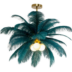 Candeeiro de Tecto Feather Palm Verde Ø87cm