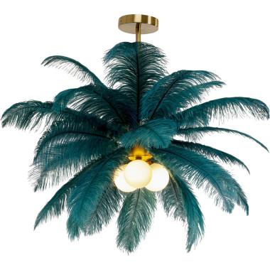 Candeeiro de Tecto Feather Palm Verde Ø87cm