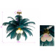 Candeeiro de Tecto Feather Palm Verde Ø87cm