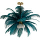 Candeeiro de Tecto Feather Palm Verde Ø87cm