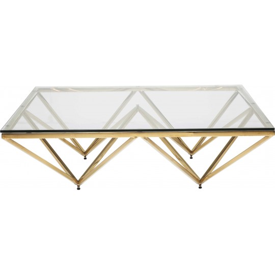 Mesa de Centro Network Dourada 105x105cm