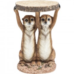 Mesa de Apoio Animal Meerkat Sisters Ø33cm