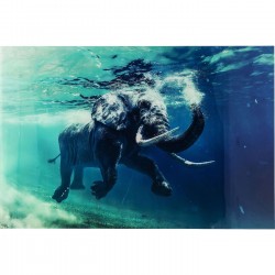 Quadro de Vidro Swimming Elephant 180x120cm-39274 (8)