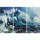 Quadro de Vidro Triptychon Wave 160x240cm (conj.3)