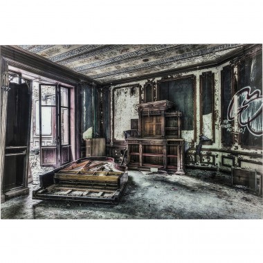 Quadro de Vidro Vintage Piano Room 100x150cm-64684 (6)
