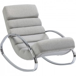 Cadeira de baloiço Manhattan Tecido Cinzento/Bege-82270 (8)