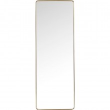 Espelho Curve Rectangular em Latão 200x70cm