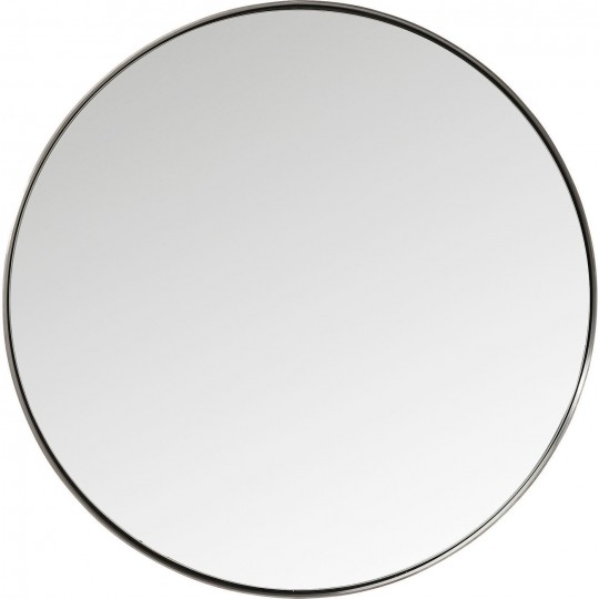 Espelho Curve Round Aço natural Ø100cm