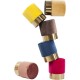 Banco Cherry Castanho/Dourado Ø35cm