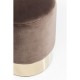 Banco Cherry Castanho/Dourado Ø35cm
