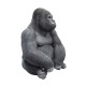 Peça Decorativa Monkey Gorilla Side Medium Preto