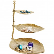 Étagère Decorativa Leaf Dourada
