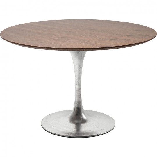 Mesa Invitation Walnut Zinc Ø120cm