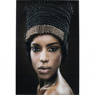 Quadro de Vidro Royal Headdress Face 150x100cm-60818 (5)