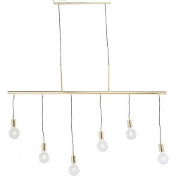 Candeeiro de Tecto Pole Brass Six
