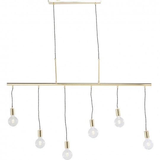 Candeeiro de Tecto Pole Brass Six