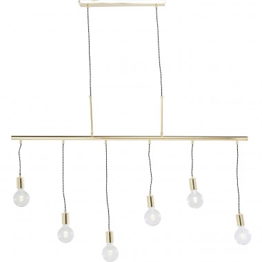 Candeeiro de Tecto Pole Brass Six