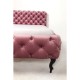 Cama Desire em veludo Malva 160x200cm