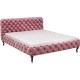 Cama Desire em veludo Malva 160x200cm