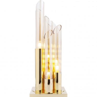 Candeeiro de Mesa Pipe Gold 80cm