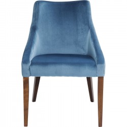 Cadeira Mode em veludo Azul
