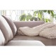 Sofá Infinity em veludo Taupe c/chaise à dir.