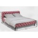 Cama Desire em veludo Malva 180x200cm