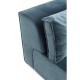Sofá Infinity em veludo Azul c/Chaise Longue à dirt.