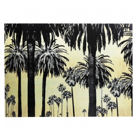 Quadro de Vidro Metallic Palms 120x180cm