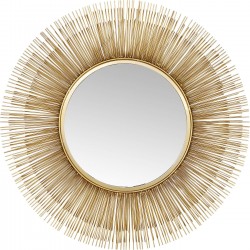 Espelho Sunburst Tre Dourado Ø87cm