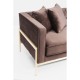 Sofá Loft Castanho 3 lug.