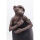 61601.JPG - Candeeiro de Mesa Animal Monkey Castanho Preto