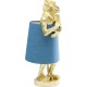 Candeeiro de Mesa Animal Monkey Gold Azul