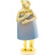 Candeeiro de Mesa Animal Monkey Gold Azul