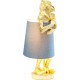 Candeeiro de Mesa Animal Monkey Gold Azul