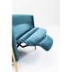 Chaise Longue Lazy em veludo Azul