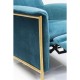 Chaise Longue Lazy em veludo Azul