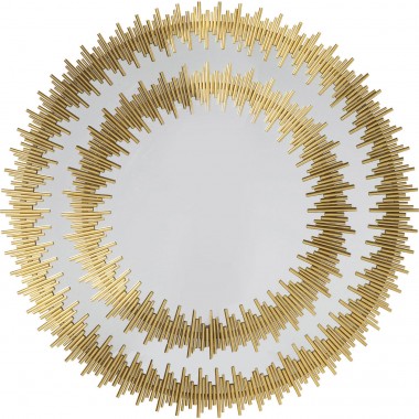 Espelho Solare Dourado Ø132cm